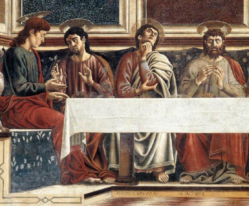 Last Supper (detail), Andrea del Castagno